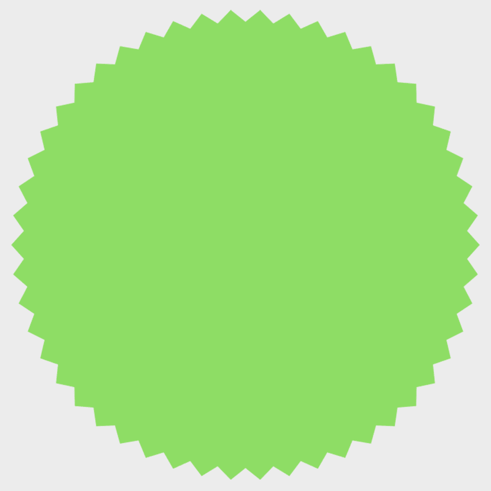 JAM Paper Standard Label Rolls, Burst, 1.875 Inch Seal, Neon Green, 125 Labels/Roll