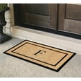 thumbnail image 3 of A1HC Natural Coir and Rubber Monogrammed Door Mat, 24x48 in, Thick Durable Thin Profile Welcome Mat for Front Porch & Entryway, 3 of 7