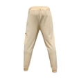thumbnail image 4 of Pantalones largos de moda para hombre, casuales, de color sólido, con bolsillos y cremallera, cintura elástica, de poliéster., 4 of 8