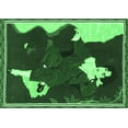 thumbnail image 1 of Ahgly Company Indoor Rectangle Persian Emerald Green Traditional Area Rugs, 3' x 5', 1 of 4