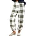 thumbnail image 2 of Stamzod Flannel Pajama Pants Women Fashion Plaid Warm Winter Lounge Pants Comfy Fuzzy Fleece Sleepwear for Women with Pockets, 2 of 8