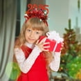 thumbnail image 1 of Diadema navideña brillante con lentejuelas para mujeres - Tocado rojo, blanco verde con purpurina para fiestas navideñas y celebraciones de Nochevieja, 1 of 6