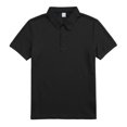 thumbnail image 5 of EANJE Polo Shirts for Men Waffle Short Sleeve Golf Shirts Casual 3 Buttons Solid Color Collared T Shirts Tops Black 2XL, 5 of 8