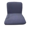thumbnail image 1 of para sils elásticas con respaldo bajo elástico Jacquard, para sils cortas de oficina para taburete de comedor vables extraíbles Grey perfecl Fundas de respaldo corto para sillas, 1 of 2
