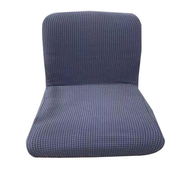 para sils elásticas con respaldo bajo elástico Jacquard, para sils cortas de oficina para taburete de comedor vables extraíbles Grey perfecl Fundas de respaldo corto para sillas