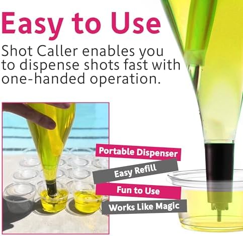 Jellinator Jello Shot Maker  Jello Shot Dispenser with Spring Tip, Alcohol Shot Pourer, Liquor Shot Dispenser, Shot Filler and Holder, Jello Shot Kit, Perfect for Halloween Parties