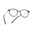 thumbnail image 5 of 3 Pairs Womens Fashion Blue Light Blocking Round Reading Glasses 4.0, Metal Matte Black Lightweight Readers +4.00, 5 of 6