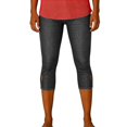 thumbnail image 4 of NinXxx Women's Solid Flare Cropped Pants Relaxed Summer Holiday Grey L, 4 of 8