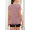 thumbnail image 4 of PARNIXS Women's Short Sleeve Split Side Pregnancy T-Shirts Maternity Clothes, Large, 4 of 7