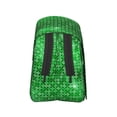 thumbnail image 3 of Kdxio Shiny round green sequins for Double Compartment Pen Case Oxford Organizer with Zipper Pockets for Students Artists, 3 of 7