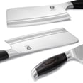 thumbnail image 2 of WILDMOK 9 Pcs Knife Block Set, Kitchen Knife Set with Block Wooden, German Stainless Steel Sharp Chef Knife Set with Bone Chopper, 2 of 8