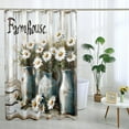 thumbnail image 2 of Farmhouse Daisy Shower Curtain Rustic Country Floral Vase Shower Curtain Bathroom Decor Polyester Fabric-72" x 72", 2 of 6