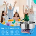 thumbnail image 2 of 2024 New Electric Commercial Cotton Candy Machine, 1030W Candy Floss Maker with Stainless Steel Bowl, Sugar Scoop, Cotton Candy Maker for Home Party Carnival, 2 of 7
