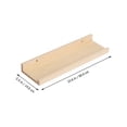 thumbnail image 5 of KAKOWELY Khaki Wall Rack for Home Use Strong Load-bearing Ability Synthetic Material 7.9 Inches,23.62"X5.51"X2.28", 5 of 5