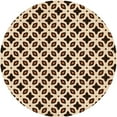 thumbnail image 1 of Ahgly Company Tapis Rond Lavable en Machine Intérieur Transitionnel Pêche Orange Profond, 6 Pieds Rond, 1 of 7
