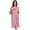 Dusty Rose, variant on Women's Lightweight 100% Cotton Mid-Length Robe Zip Front Bathrobe 3/4 Sleeve Spa Kimono Robe Bridesmaid Bride Party Robes Sleepwear Bath Robes with Pockets(Light Blue,L)