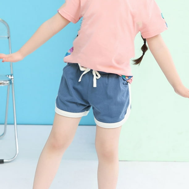 Odeerbi 1-6 Años de Fallas de Algodón Dophin Shorts Yoga Pantalones Cortos de Yoga Lindos Shorts Transpirables Casuales