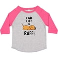 thumbnail image 3 of Inktastic Lab Life is Ruff Yellow Lab Boys or Girls Toddler T-Shirt, 3 of 5