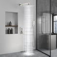 thumbnail image 2 of Juego de grifos de ducha Aolemi Rain Shower System, níquel cepillado, 2 of 9
