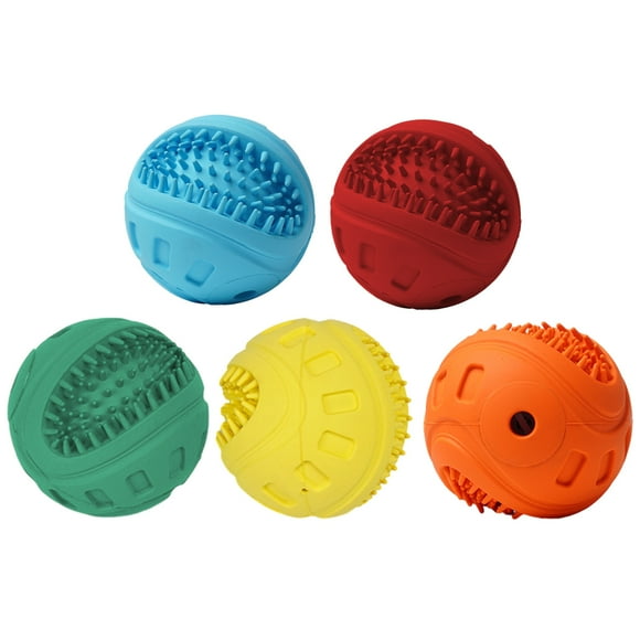 Dog Teeth Toys Squeaky Dog Balls Dog Toys for Chewers Durable Multi-functional Perfect for Dogs Promotes Teeth Puppy Chew Toy for Labradors