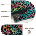 thumbnail image 6 of Runner Rug 2'x6', Abstract Flower Washable Non-Slip Hallway Runner Rugs, Vintage Botanical Geometric Floral Bedside Rugs Floor Mats Carpet Runners for Kitchen Bathroom Laundry Room, 6 of 8