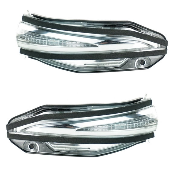 TRQ LED Mirror Turn Signal Light Assembly Pair LH & RH Sides for 4Runner Rav4 MSA04340