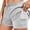 Light Gray, variant on Athletic Shorts for Women Elastic Waistband with Liner and Pockets Gym Workout Yoga Running Shorts.