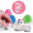 thumbnail image 2 of HTOOQ 6 Toy Filled Easter Eggs Filled with Mini PullHTOOQ nHTOOQ Go Easter Bunnies - -, 2 of 7