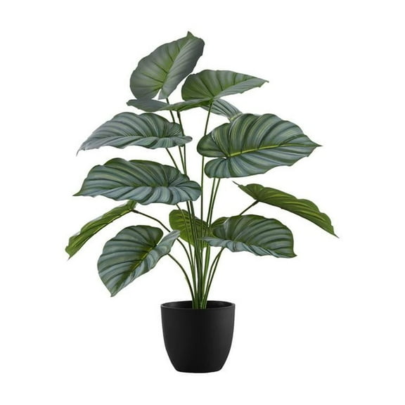 Artificial Plant - 24" Tall - Indoor - Table - Potted - Green Leaves