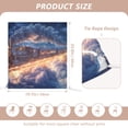 thumbnail image 3 of YAZAOO Chair Covers Set Home Kitchen Train Riding on Glowing Clouds Party Decor Seat Back Cover Protector, 3 of 6