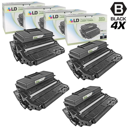 Remanufactured Xerox 106R01371 Set of 4 High Yie Black Toner Cartridges for Xerox Phaser 3600  3600B  3600DN  3600EDN  & 3600N
