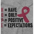 thumbnail image 2 of Breast Cancer Have Hope Pink Ribbon Women's Long Sleeve T Shirt Brisco Brands L, 2 of 6