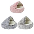 thumbnail image 3 of Cozy Pet Beds For Dogs And Cats, Hooded Burrowing Cave Tent Bed For Pets,100% New, 3 of 5
