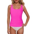 thumbnail image 1 of MKLEKYY Bikini Mujer Traje De Baño Women Lace Up Swimwear Tops Underwire Full Coverage Bikini Top Push Up Swim Crop Top Tie Back Bathing Suit Tops, 1 of 3