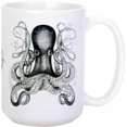 thumbnail image 1 of Ebros Gift Octopus Mug Ceramic Coffee Mug 15 ounces Capacity 4.5"H Deep Sea, 1 of 1