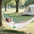 thumbnail image 6 of Hanging Hammock Portable Travel Camping For Outdooor Beach Camping Hiking Long Green Grass, 6 of 8