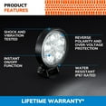 thumbnail image 7 of Sylvania Slim 3 Inch Round LED Light Pod Spot 950 Lumens, 2 pack, Compatible with Multiple Cars, 7 of 7