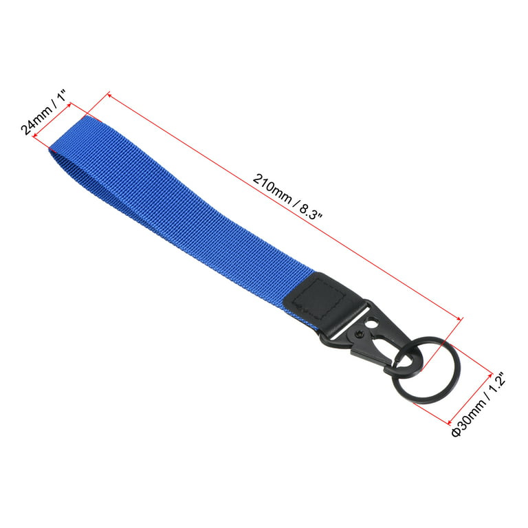 Uxcell Wrist Lanyard for Keys Wristlet Strap Keyring Hand Wrist Lanyards, Blue  2 Pack 