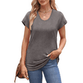 thumbnail image 3 of MOSHU Casual Womens T-Shirts Basic Tops for Women Cap Sleeve Loose Tank Tops, 3 of 9