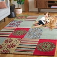 thumbnail image 4 of SAFAVIEH Soho Vivid Geometric Area Rug, Multi, 6' x 6' Square, 4 of 14