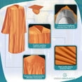 thumbnail image 6 of Endea Graduation Shiny Orange Graduation Gown  Cap, 6 of 9
