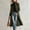 Army Green, variant on Women Stand Collar Long Duffle Coat Toggle Button Closure Long Sleeve Loose Elegant Cold‑Weather Outer Coat With Pockets Blue S
