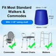 thumbnail image 7 of SupreGear 4-Pack 1-1/8" Heavy-Duty Rubber Walker Tips, Replacement for Walkers and Commodes, Blue, 7 of 7