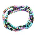 thumbnail image 2 of 1 Collar de Hebra s Collar de Piedras Naturales Hematita Cuadrados Granos Dispersos 3 mm Aprox. 92 Piezas Joyería Que Hace Adornos Espaciador color mezclado Macarena Hematite Square Loose Beads, 2 of 8