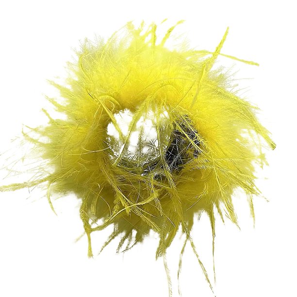 Pulsera femenina farfi plumas furry colores brillantes pulsera versátil retro pulsera anillo de moda tocado festivo