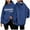 Blue, variant on XINXIAOO Hoodies for Women Long Sleeve Hoodies for Women Pullover Baggy Hoodies Blue Crewneck Womens Fall Fashion Street Style