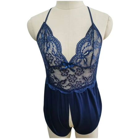 

uublik Valentines lingerie set for women plus size babydoll bodysuit sexy naughty lace