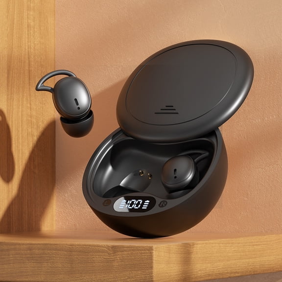 Latrodar Wireless EarbudsTrue Wireless Bluetooth 5.4 Earphones With Wireless Charging Sweat With High Durability Black 4.4x3.8 Inch Home Tools