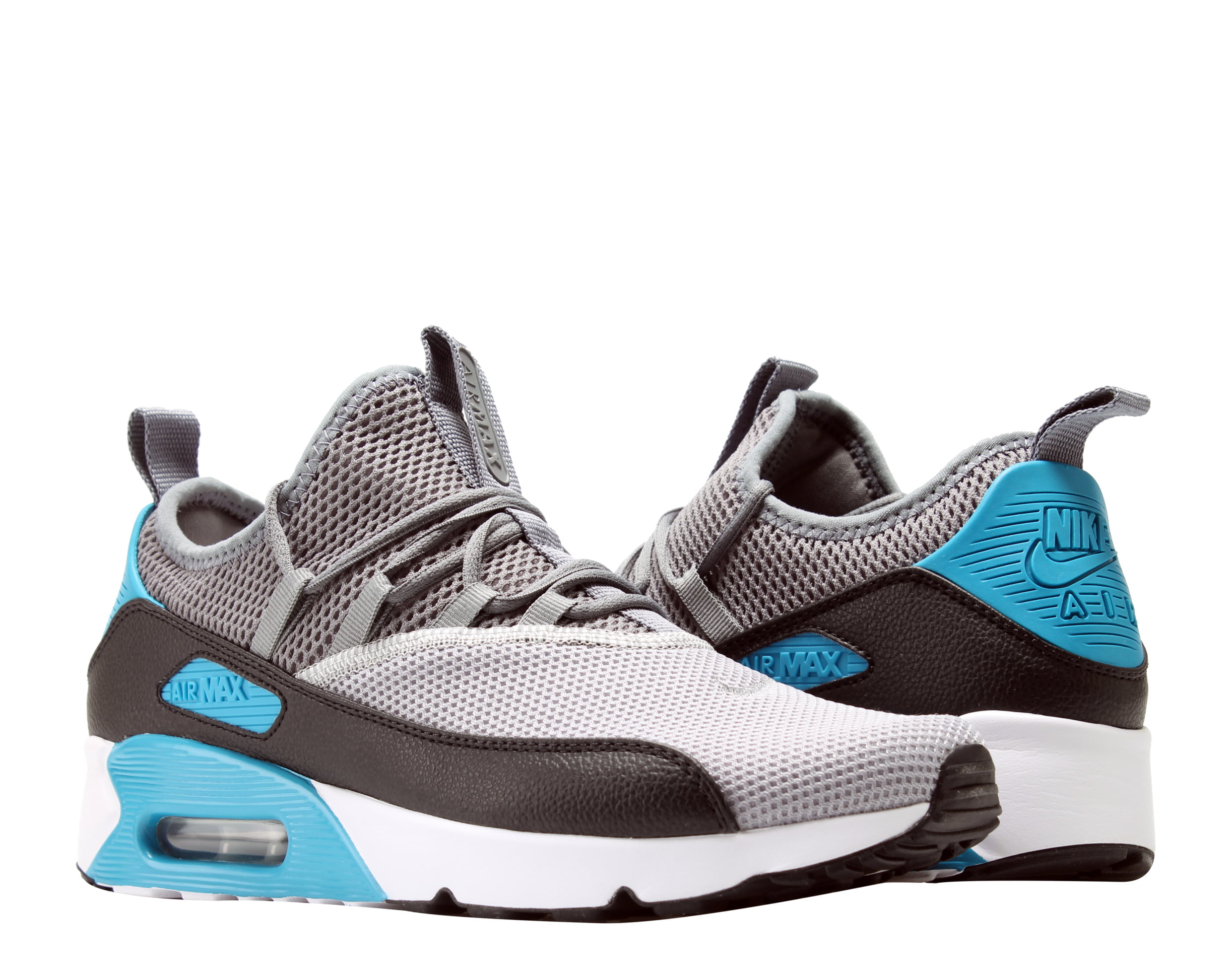 Nike Air Max 90 EZ Grey/Black-Laser Blue Men's Running Shoes AO1745-004