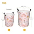 thumbnail image 5 of PAYOHTO Foldable Laundry Room Hamper Bucket Waterproof Bathroom Basket for College Student Living Room Storage Pillows Blankets Cute Unicorns Pink Rainbow, 5 of 8
